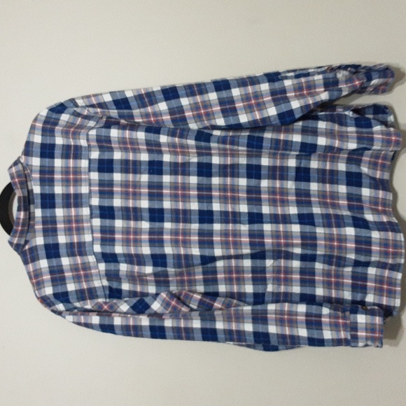 Woolrich men plaid linen organic cotton shirt XL /TG button down office Y2k - Picture 2 of 6